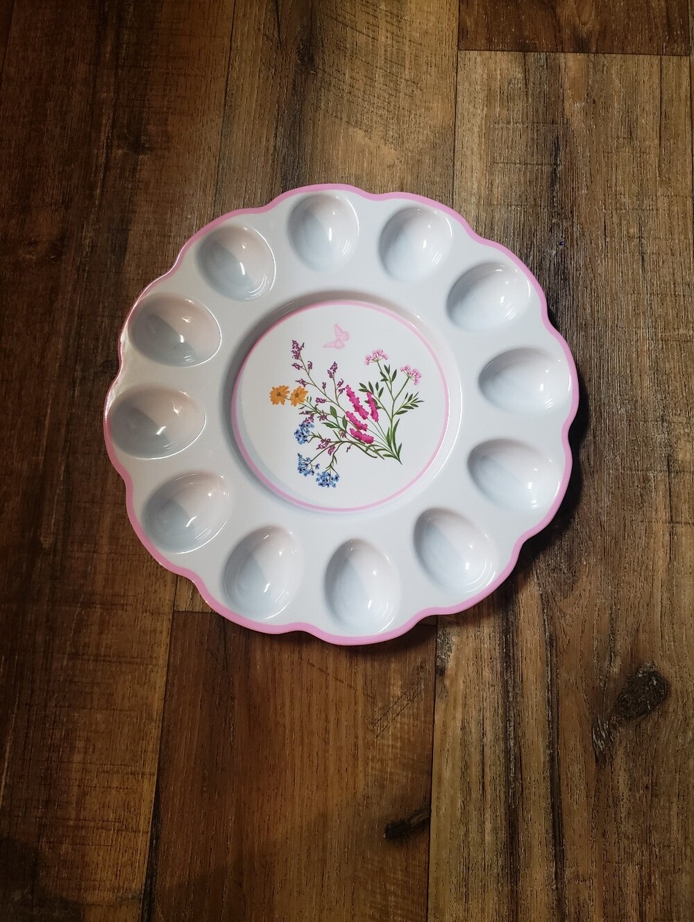 Dolly Parton Melamine Wildflower Egg Serving Platter